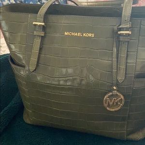 Michael Kors Hamilton Jet Set Crocodile Leather